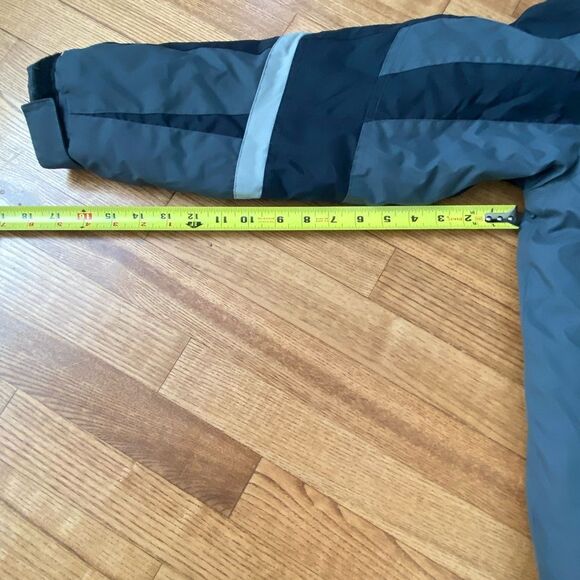 Hurley Kids Boys M Gray Black Ski Puffer Jacket collared winter kidcore gorpcore - Picture 10 of 12